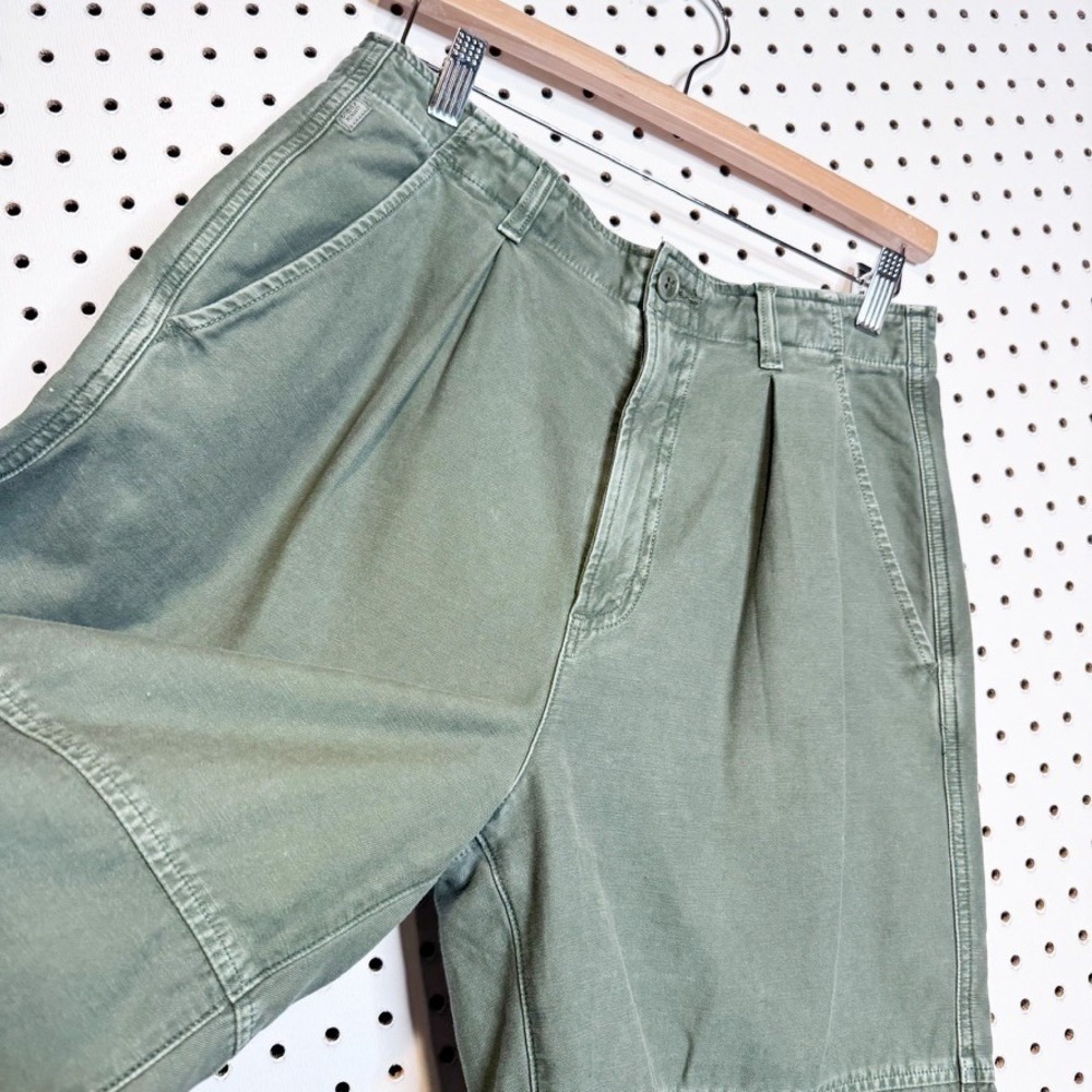 Citizens of Humanity | Hadley Curved Surplus Pant Army Green Pleated Barrel Leg - Picture 4 of 9